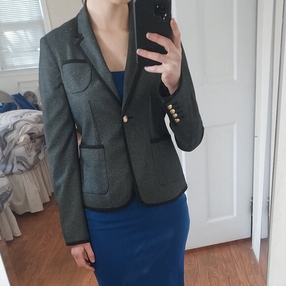 Lord & Taylor Grey Academy Blazer - Picture 1 of 9